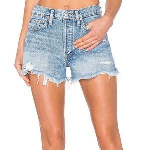Agolde “Parker” Cutoff Jean Shorts from Revolve